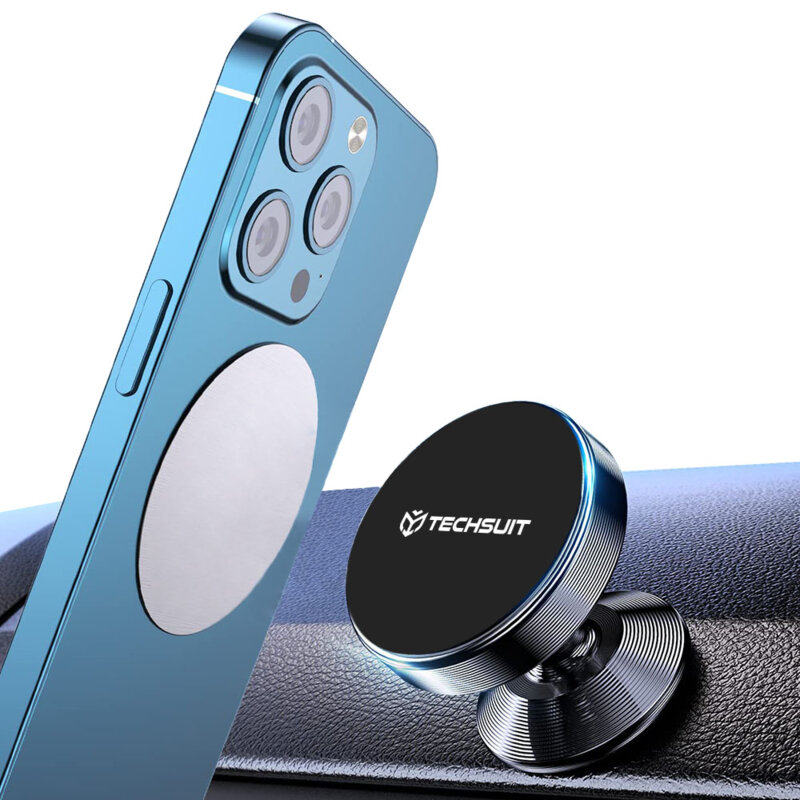 Suport magnetic telefon pentru masina, birou Techsuit TinyGrip S10