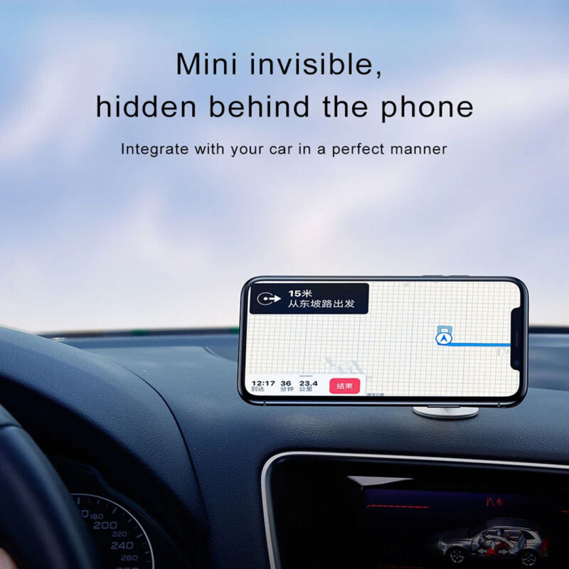 Suport magnetic premium pentru masina, birou metalic Techsuit TinyGrip S11