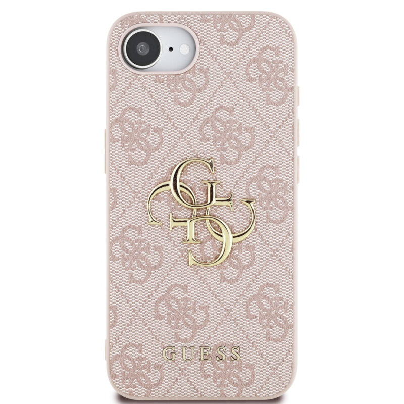 Husa originala Guess iPhone 16e Hardcase 4G Big Logo, roz, GUHCPSE44GMGPI