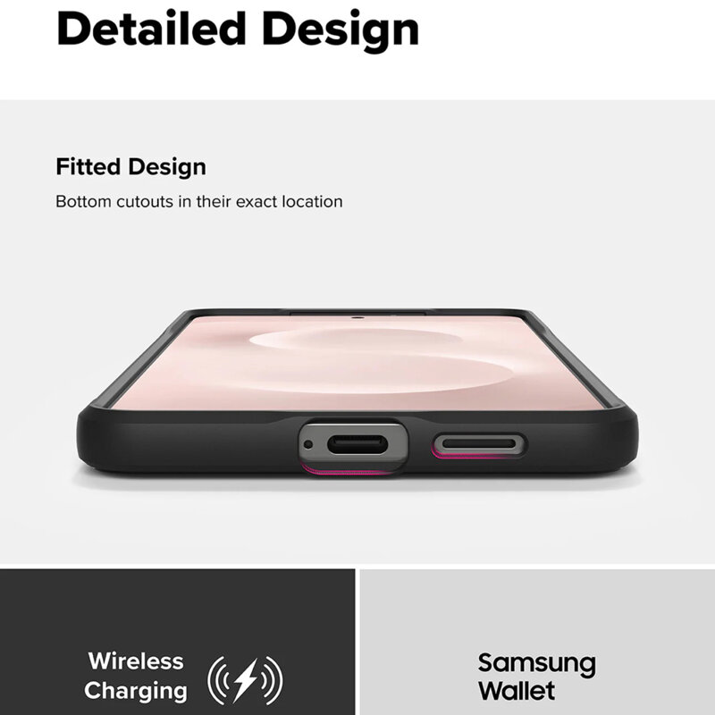 Husa Samsung Galaxy S25 Edge Ringke Onyx, negru