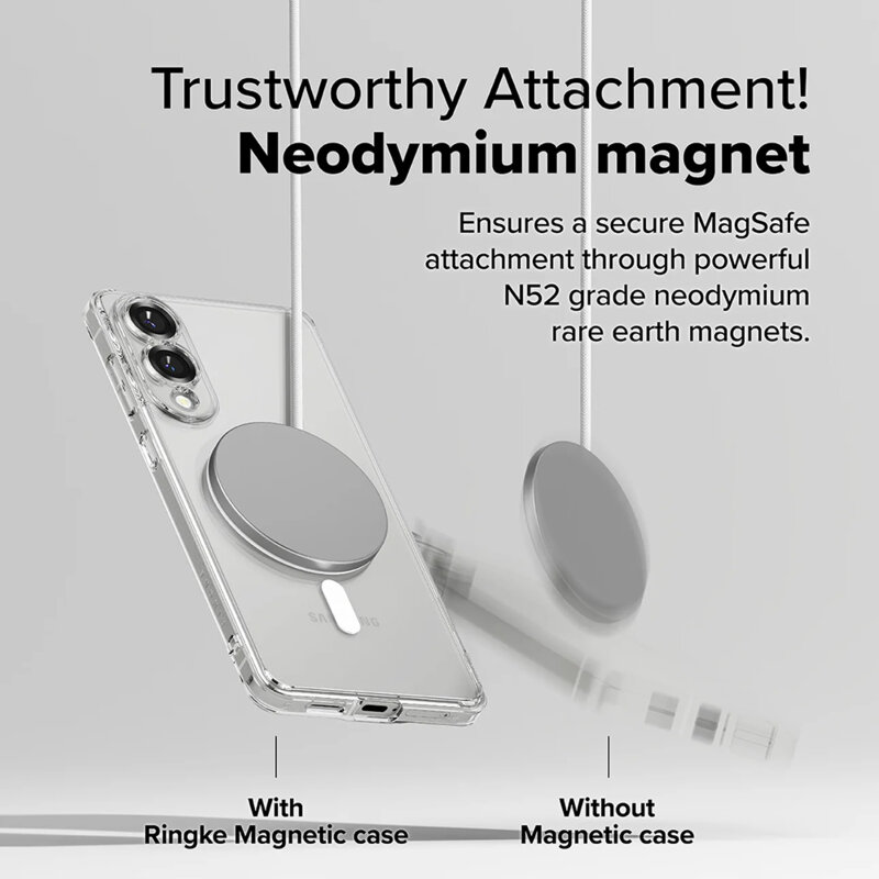 Husa Samsung Galaxy S25 Edge Ringke Fusion MagSafe, transparenta