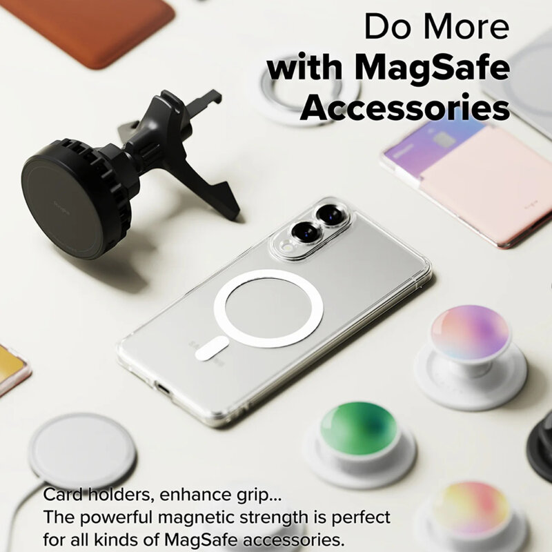 Husa Samsung Galaxy S25 Edge Ringke Fusion MagSafe, transparenta