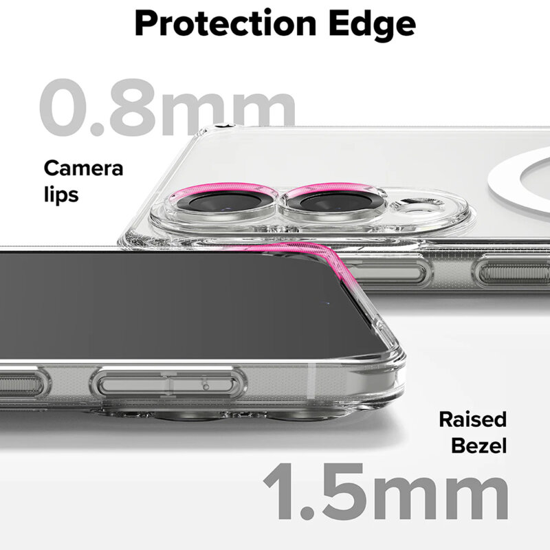 Husa Samsung Galaxy S25 Edge Ringke Fusion MagSafe, transparenta