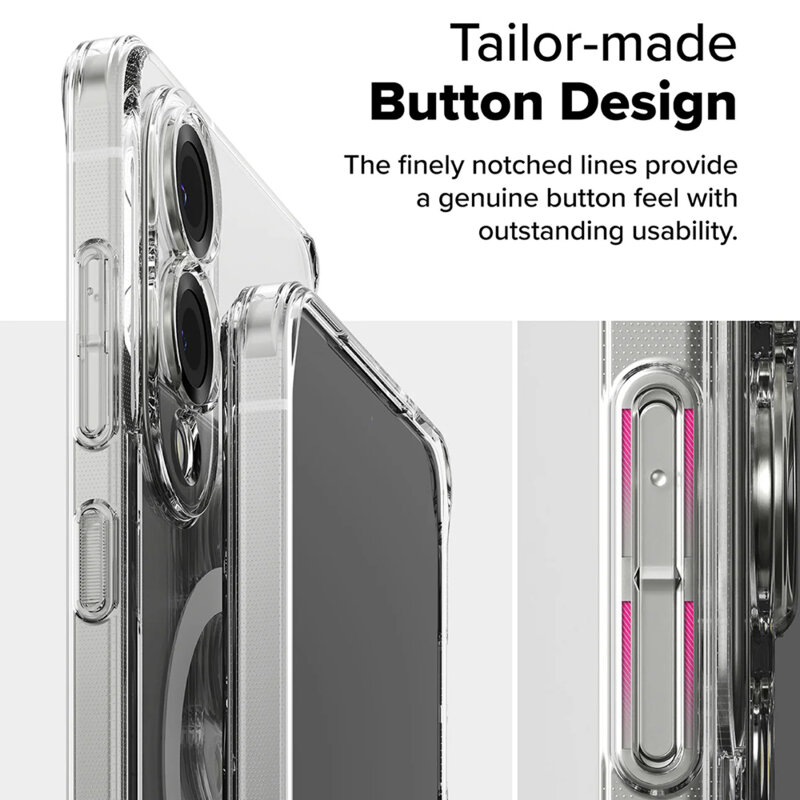 Husa Samsung Galaxy S25 Edge Ringke Fusion MagSafe, transparenta