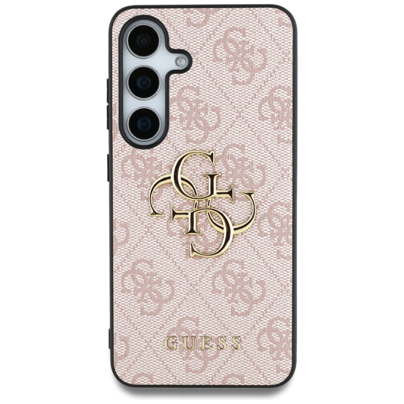 Husa originala Guess Samsung Galaxy S25 Hardcase 4G Big Metal Logo, roz, GUHCS25S4GMGPI