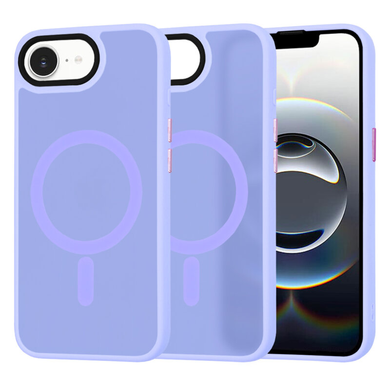 Husa iPhone 16e Techsuit HaloFrost Series, mov deschis
