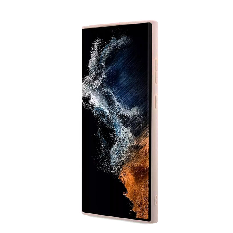 Husa originala Guess Samsung Galaxy S23 Ultra Hardcase 4G Big Metal Logo, roz, GUHCS23L4GMGPI