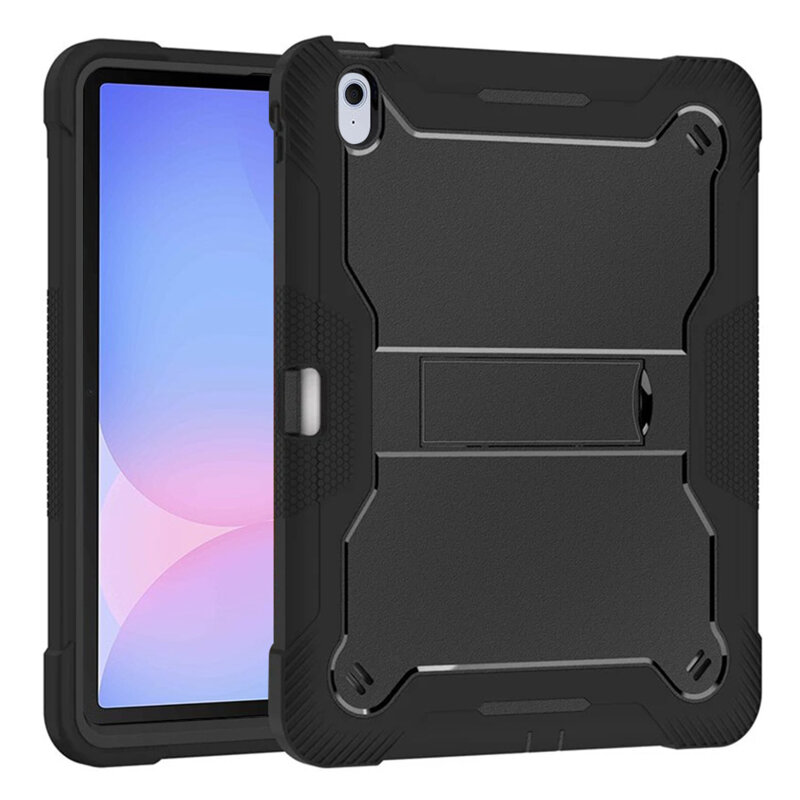 [Pachet 360°] Husa + folie sticla Samsung Galaxy Tab S10 FE Plus Techsuit Rugged TabShell, negru