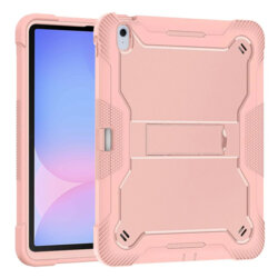[Pachet 360°] Husa + folie sticla Samsung Galaxy Tab S10 FE Plus Techsuit Rugged TabShell, roz