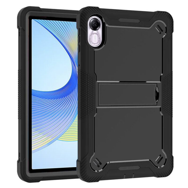 [Pachet 360°] Husa + folie sticla Honor Pad X8 Pro Techsuit Rugged TabShell, negru