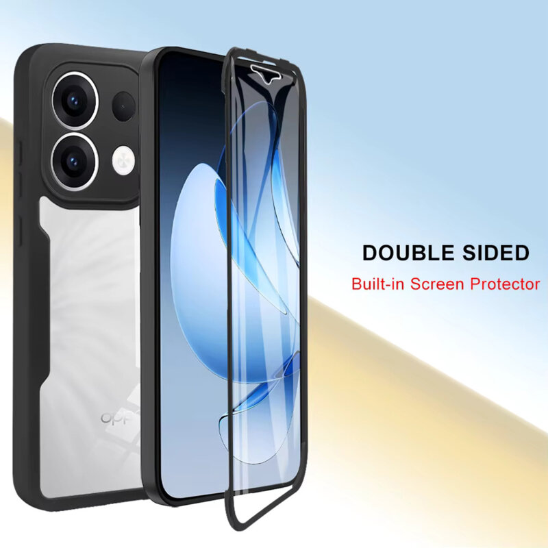Husa 360° Oppo Reno13 Techsuit ColorVerse, negru