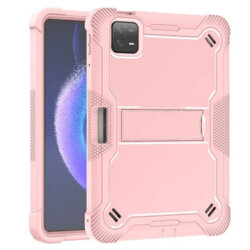 [Pachet 360°] Husa + folie sticla Xiaomi Pad 6 Techsuit Rugged TabShell, roz