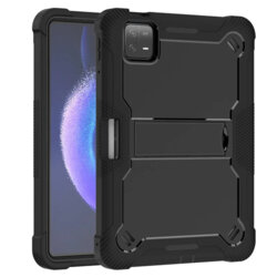 [Pachet 360°] Husa + folie sticla Xiaomi Pad 6 Techsuit Rugged TabShell, negru