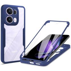 Husa 360° Oppo Reno13 Pro Techsuit ColorVerse, albastru