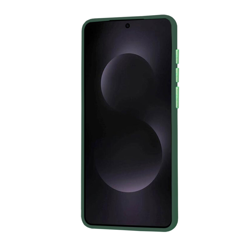 Husa Samsung Galaxy S25 Edge Techsuit HaloFrost MagSafe Series, verde inchis