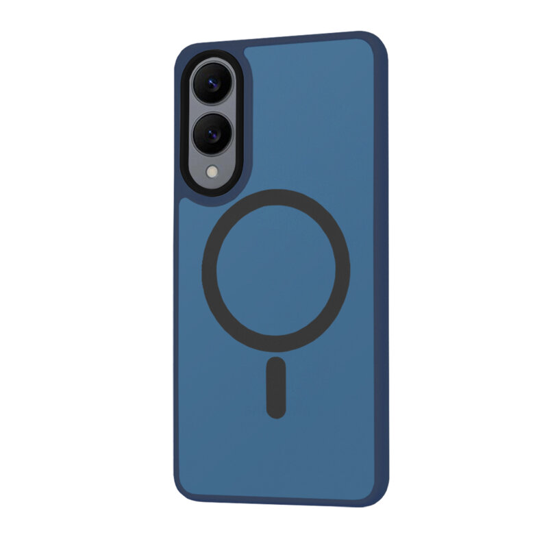 Husa Samsung Galaxy S25 Edge Techsuit HaloFrost MagSafe Series, bleumarin