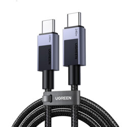 Cablu de date Type-C Ultra Fast Charge 240W, 1m Ugreen, gri, 45067