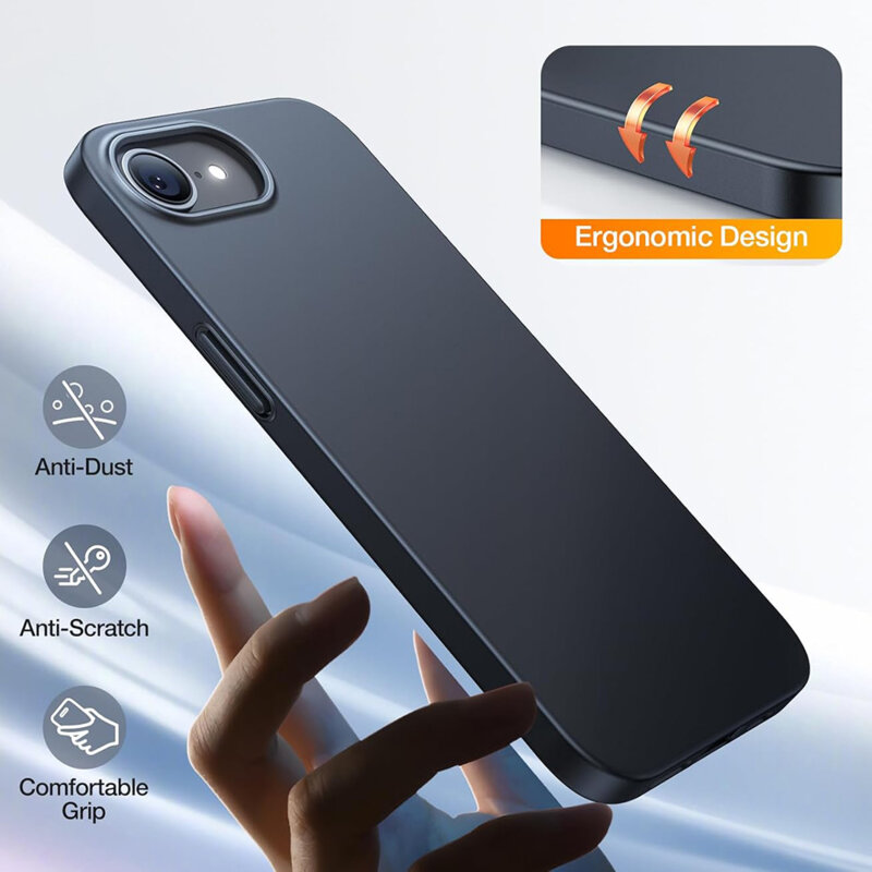 Husa iPhone 16e Torras OriginFit-Mag Series, negru