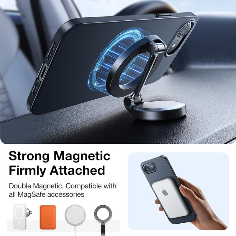 Husa iPhone 16e Torras OriginFit-Mag Series, negru