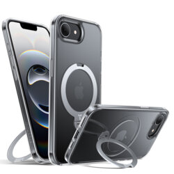 Husa iPhone 16e Torras Ostand Spin Series, transparenta