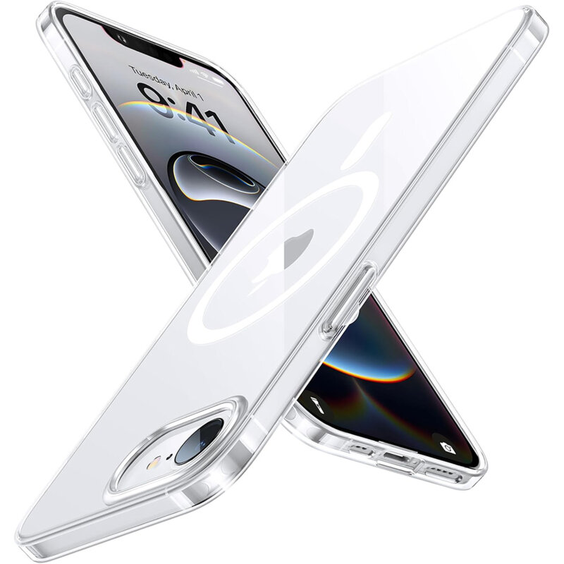 Husa iPhone 16e Torras OriginFit-Mag Series, transparent