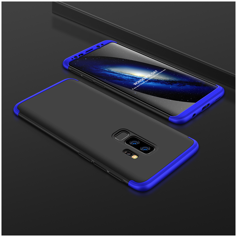 Husa Samsung Galaxy S9 Plus GKK 360 Full Cover Negru-Albastru