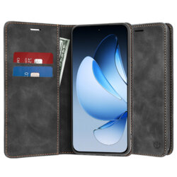 Husa piele Oppo Reno13 Techsuit Confy Cover, negru
