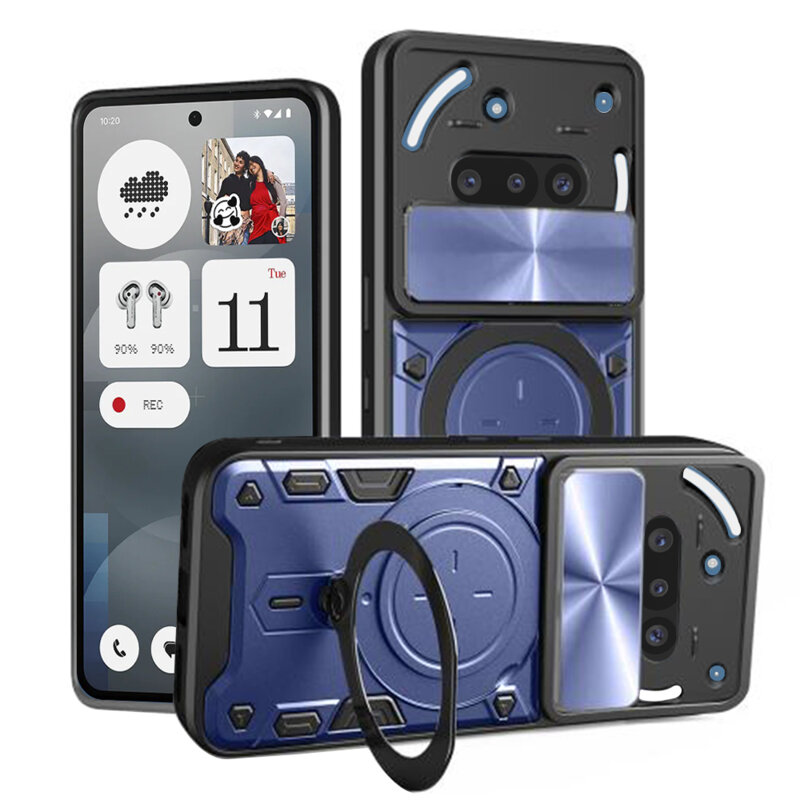 Husa Nothing Phone (3a) Techsuit CamGuard Pro, albastru