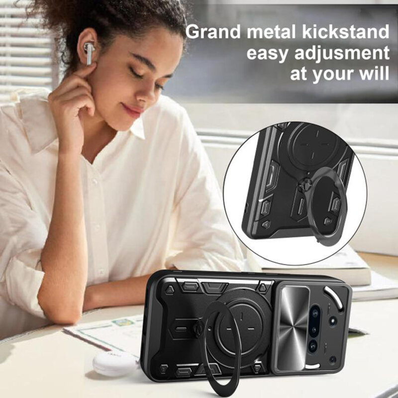 Husa Nothing Phone (3a) Techsuit CamGuard Pro, roz auriu