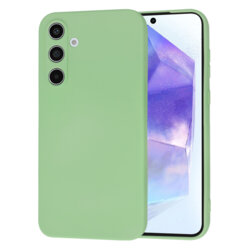 Husa silicon Samsung Galaxy A55 5G Techsuit SoftFlex, verde deschis