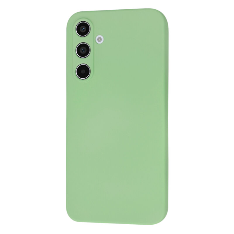 Husa silicon Samsung Galaxy A55 5G Techsuit SoftFlex, verde deschis