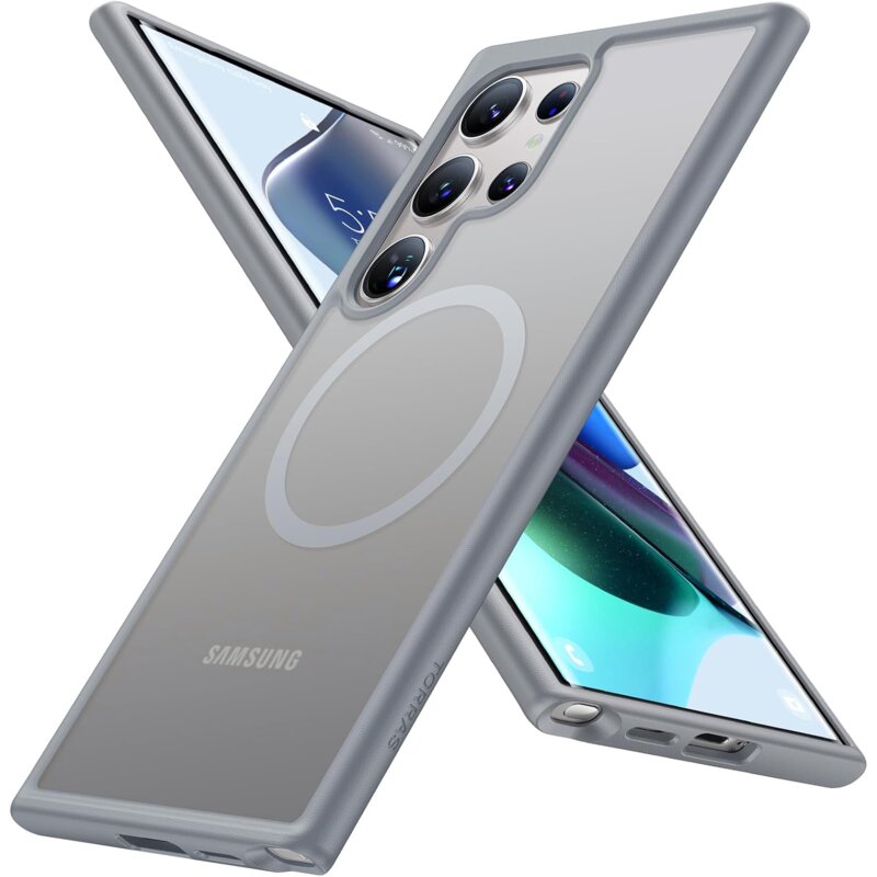Husa Samsung Galaxy S24 Ultra Torras Guardian Magnetic Series, gri