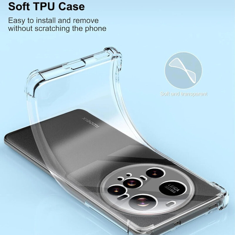 Husa Xiaomi 15 Ultra Techsuit Shockproof Clear Silicone, transparenta