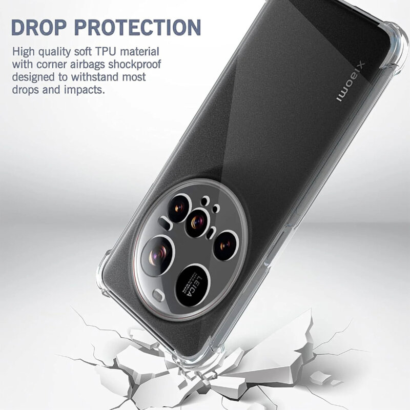 Husa Xiaomi 15 Ultra Techsuit Shockproof Clear Silicone, transparenta