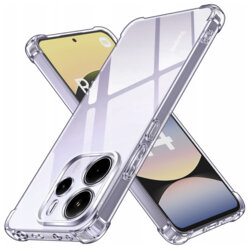 Husa Xiaomi Redmi Note 14 4G (Standard) Techsuit Shockproof Clear Silicone, transparenta