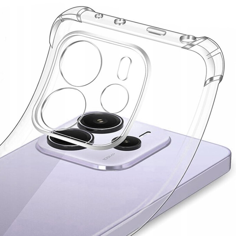 Husa Xiaomi Redmi Note 14 4G (Standard) Techsuit Shockproof Clear Silicone MagSafe, transparenta