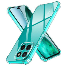 Husa Honor X8c Techsuit Shockproof Clear Silicone, transparenta