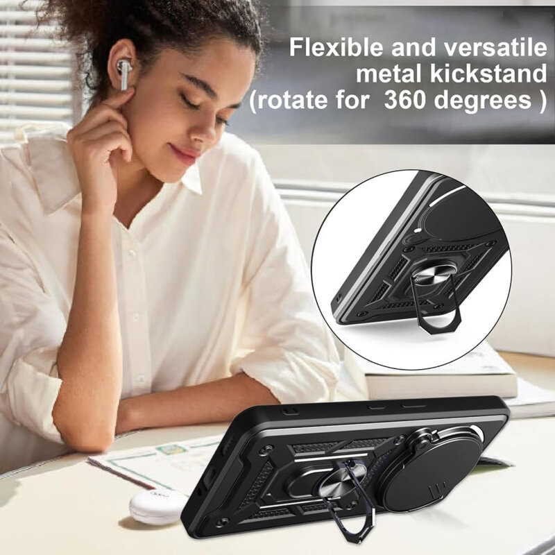 Husa Nothing Phone (3a) Pro protectie camera Techsuit CamShield Series, verde