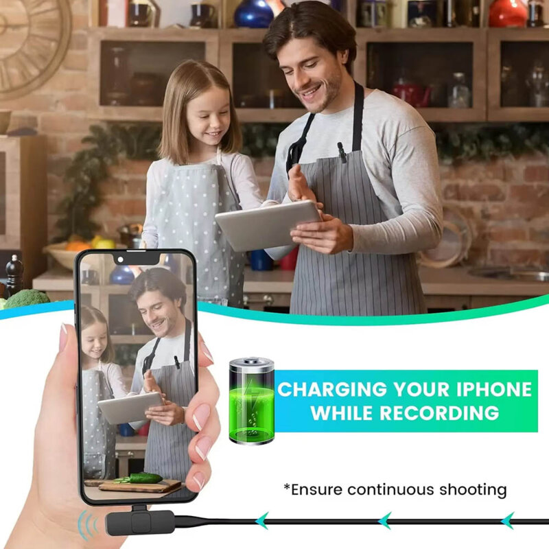 [Pachet 2x] Lavaliera wireless pentru telefon USB-C Techsuit XtreamMic LW2