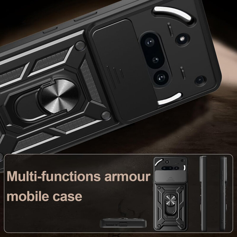 Husa Nothing Phone (3a) protectie camera Techsuit CamShield Series, albastru