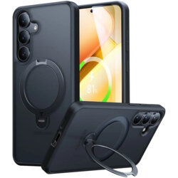 Husa Samsung Galaxy S25 Plus Torras Ostand Spin Series, negru