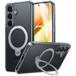 Husa Samsung Galaxy S25 Torras Ostand Spin Series, transparenta