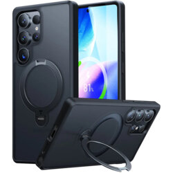 Husa Samsung Galaxy S25 Ultra Torras Ostand Spin Series, negru