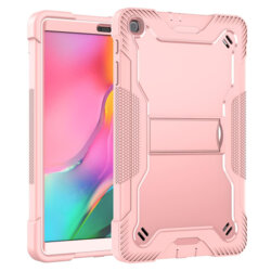 [Pachet 360°] Husa + folie sticla Samsung Galaxy Tab A 10.1 2019 T510/T515 Techsuit Rugged TabShell, roz