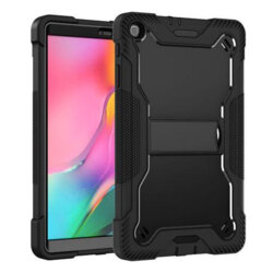 [Pachet 360°] Husa + folie sticla Samsung Galaxy Tab A 10.1 2019 T510/T515 Techsuit Rugged TabShell, negru