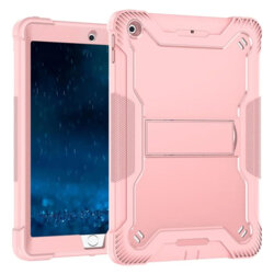 [Pachet 360°] Husa + folie sticla iPad 2018 9.7 A1893/A1954 Techsuit Rugged TabShell, roz