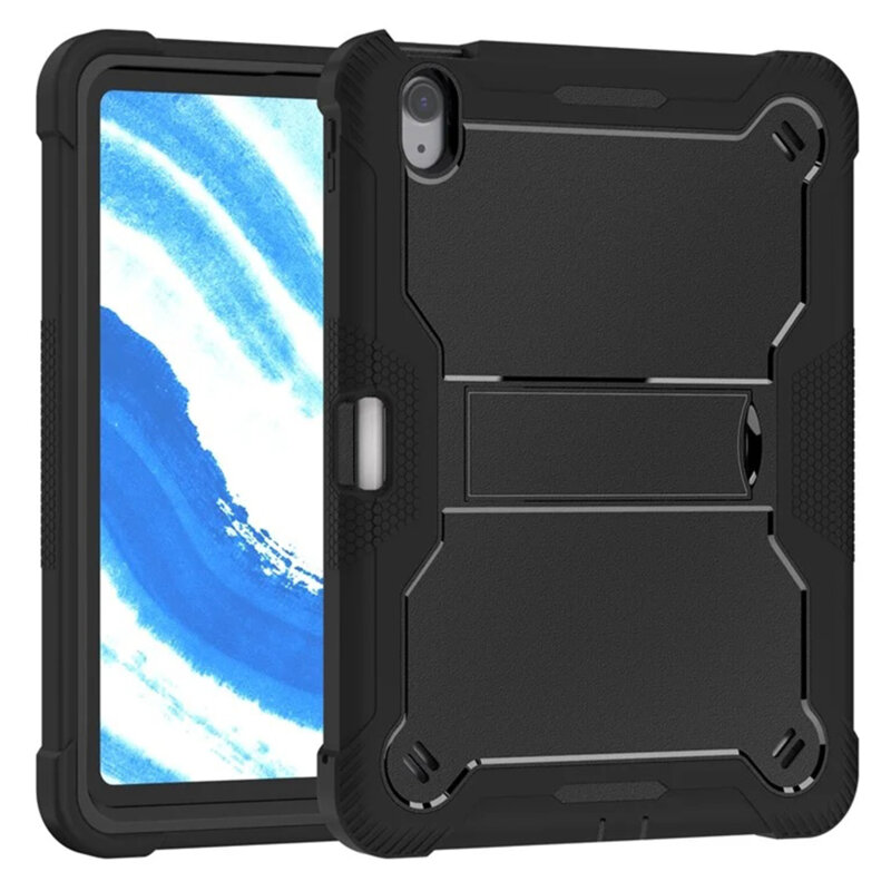 [Pachet 360°] Husa + folie sticla iPad Air 11 (2024) Techsuit Rugged TabShell, negru