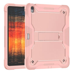 [Pachet 360°] Husa + folie sticla iPad Air 13 (2024) Techsuit Rugged TabShell, roz