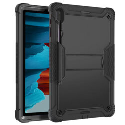 [Pachet 360°] Husa + folie sticla Samsung Galaxy Tab S8 Plus Techsuit Rugged TabShell, negru