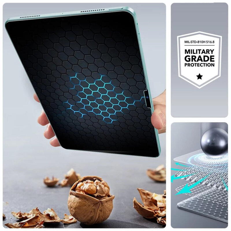 [Pachet 2x] Folie sticla iPad Air 13 (2024) ESR Tempered Glass Screen Protector UltraFit Tray, transparenta